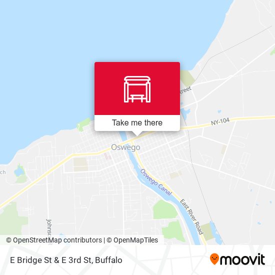 Mapa de E Bridge St & E 3rd St