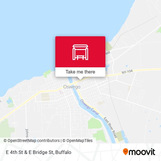 Mapa de E 4th St & E Bridge St