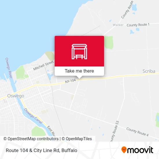 Route 104 & City Line Rd map