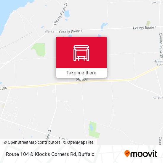 Route 104 & Klocks Corners Rd map
