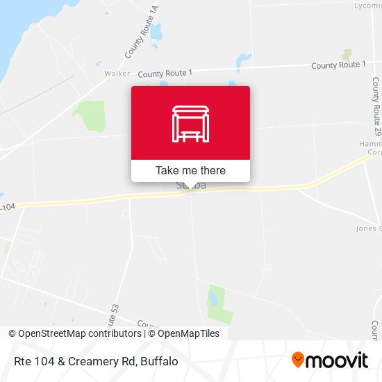 Mapa de Rte 104 & Creamery Rd