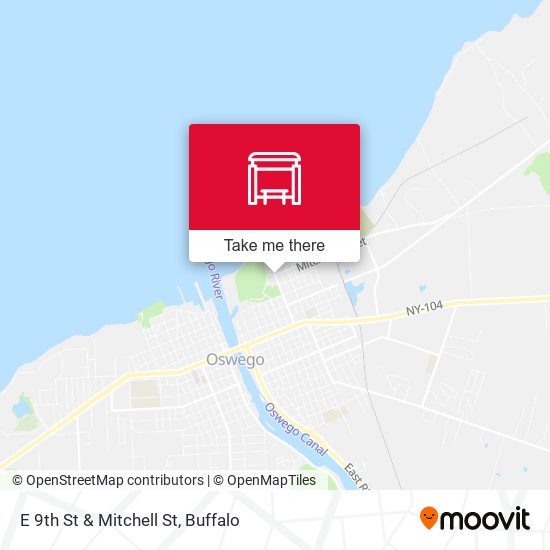 E 9th St & Mitchell St map