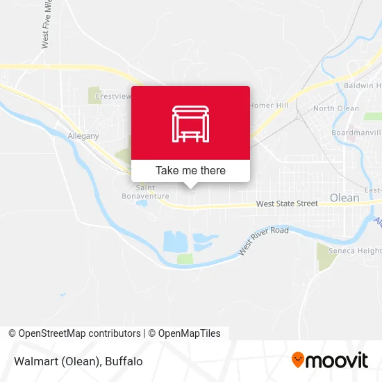 Walmart (Olean) map