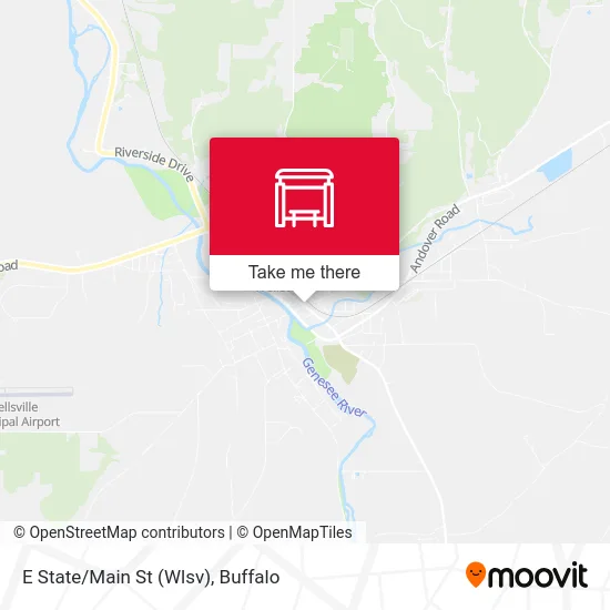 E State/Main St (Wlsv) map