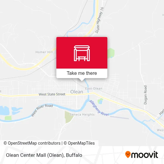 Olean Center Mall map