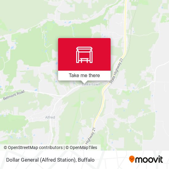 Dollar General (Alfred Station) map