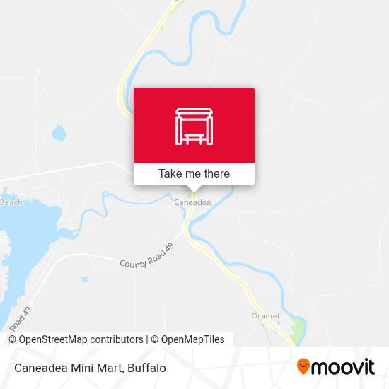 Caneadea Mini Mart map