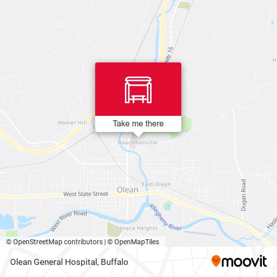 Mapa de Olean General Hospital