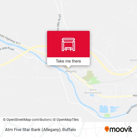 Atm Five Star Bank (Allegany) map