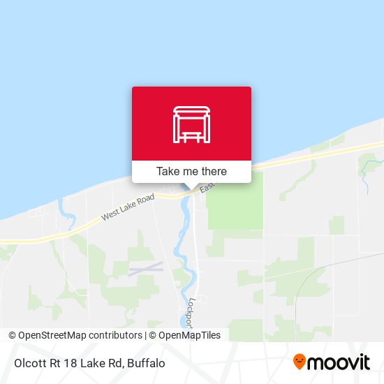 Olcott Rt 18 Lake Rd map