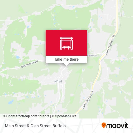 Main Street & Glen Street map
