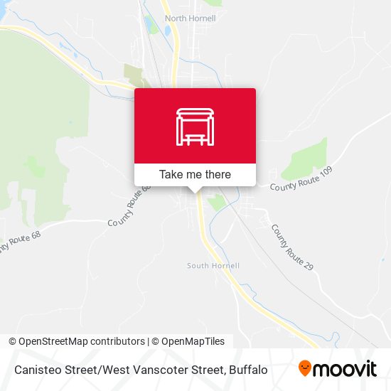 Mapa de Canisteo Street / West Vanscoter Street