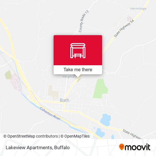 Mapa de Lakeview Apartments