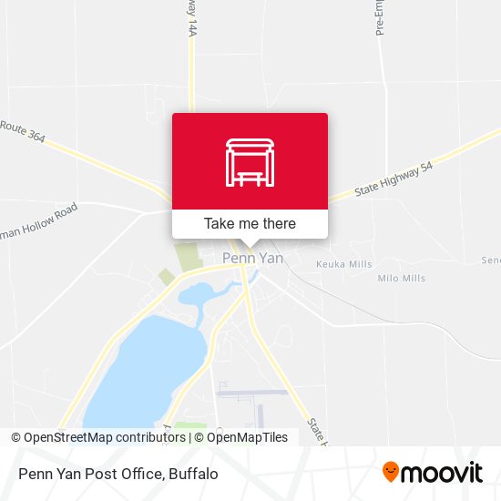 Mapa de Penn Yan Post Office