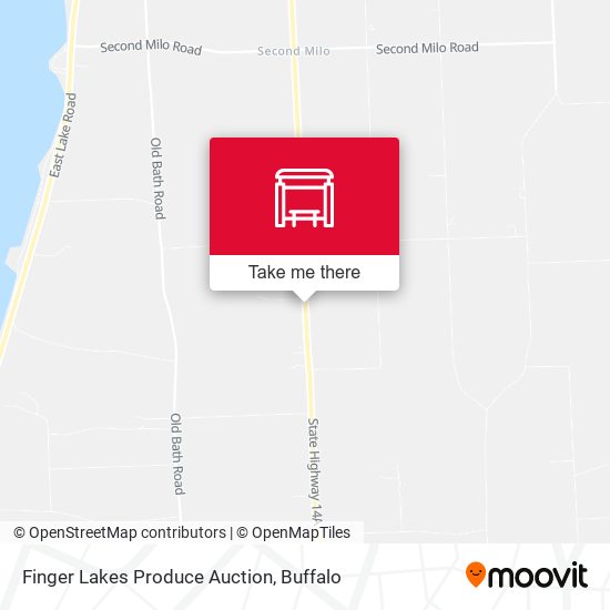 Finger Lakes Produce Auction map
