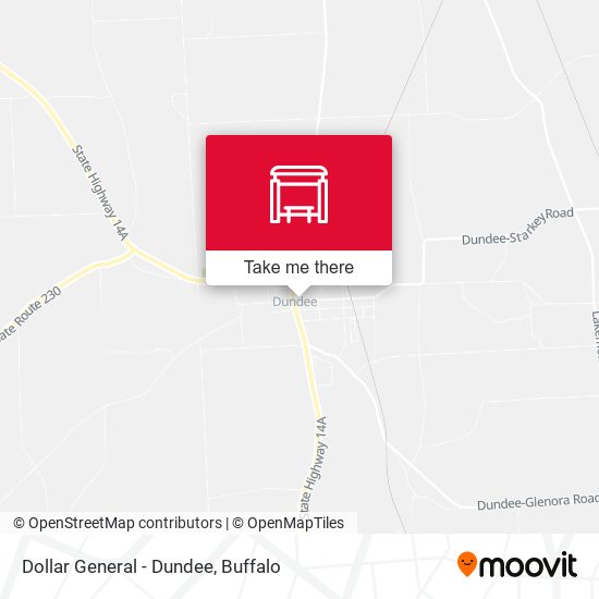 Dollar General - Dundee map
