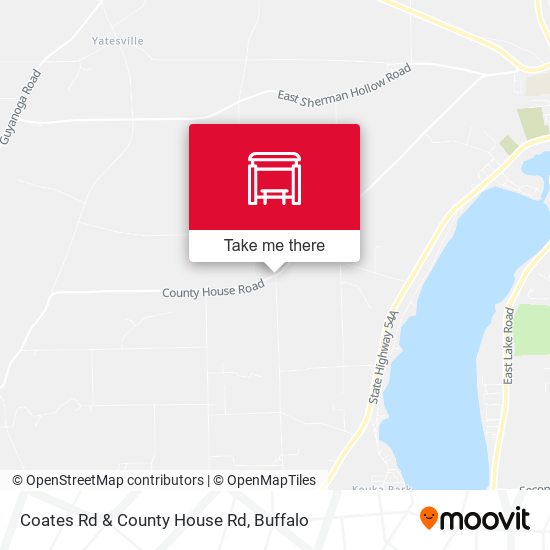 Coates Rd & County House Rd map