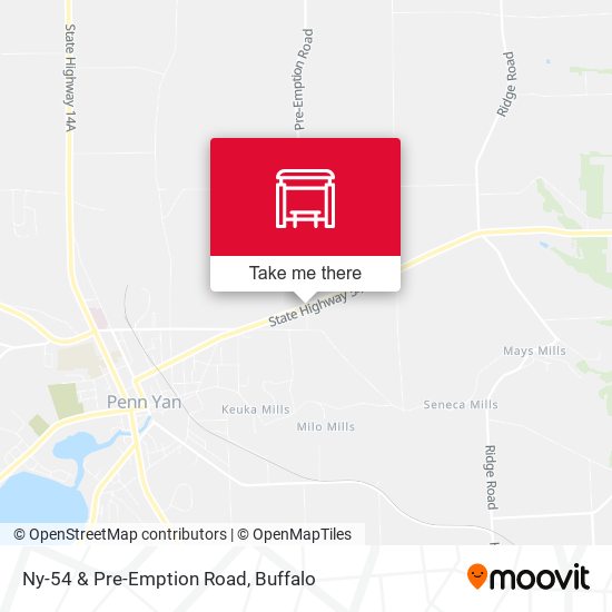 Mapa de Ny-54 & Pre-Emption Road