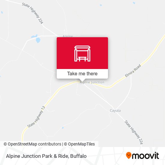 Alpine Junction Park & Ride map