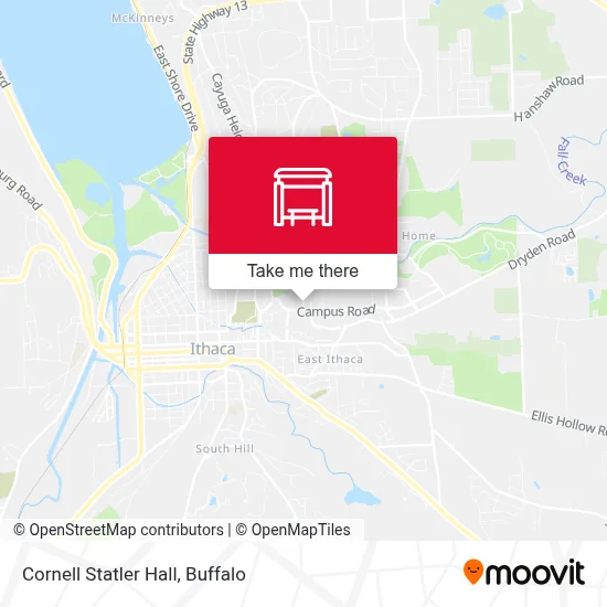 Cornell Statler Hall map