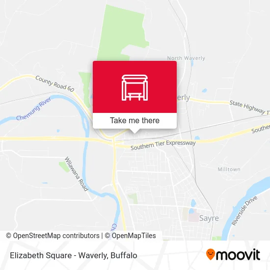 Elizabeth Square - Waverly map