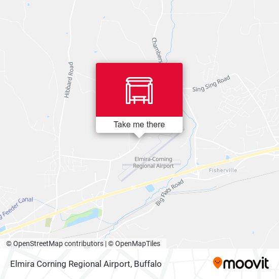 Elmira Corning Regional Airport map