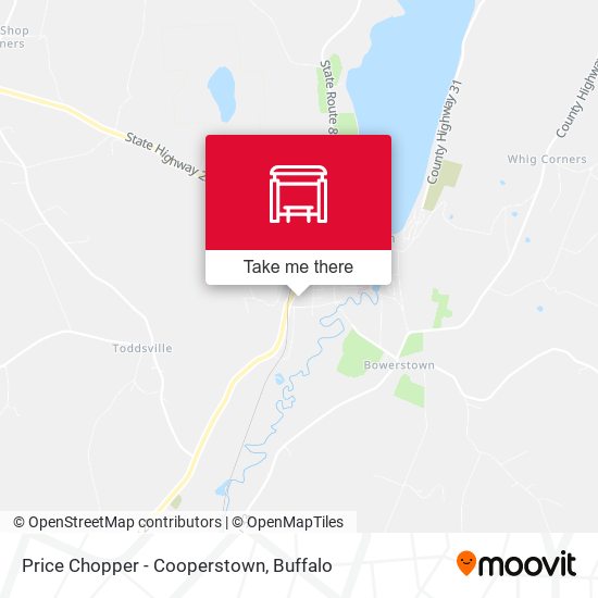 Price Chopper - Cooperstown map
