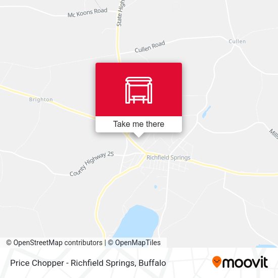 Price Chopper - Richfield Springs map