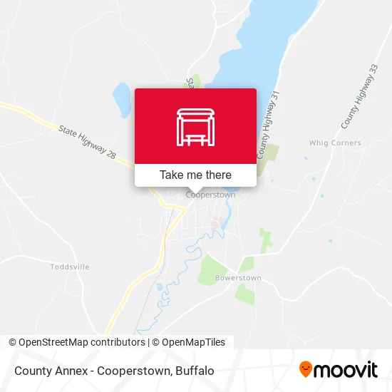 County Annex - Cooperstown map