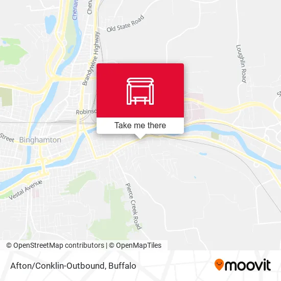 Afton/Conklin-Outbound map