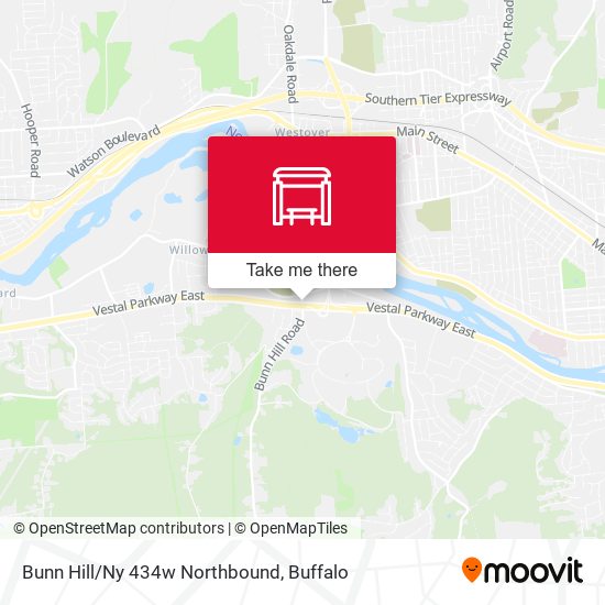 Mapa de Bunn Hill/Ny 434w Northbound