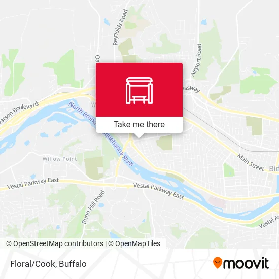 Floral/Cook map