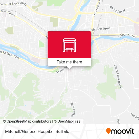 Mitchell/General Hospital map
