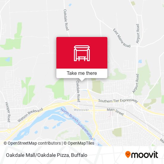 Oakdale Mall/Oakdale Pizza map