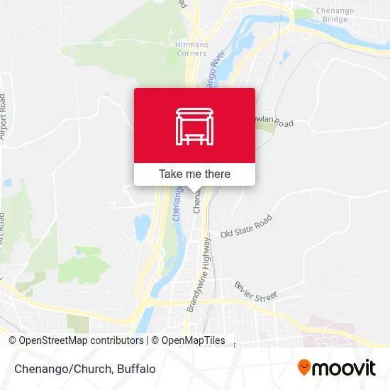 Chenango/Church map