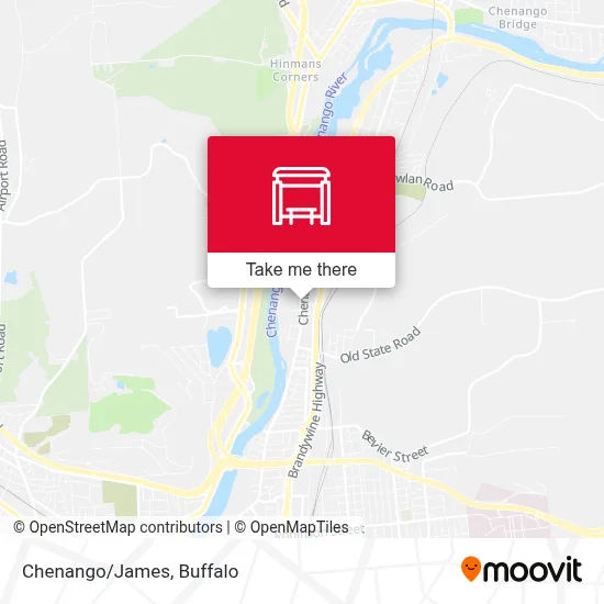 Chenango/James map