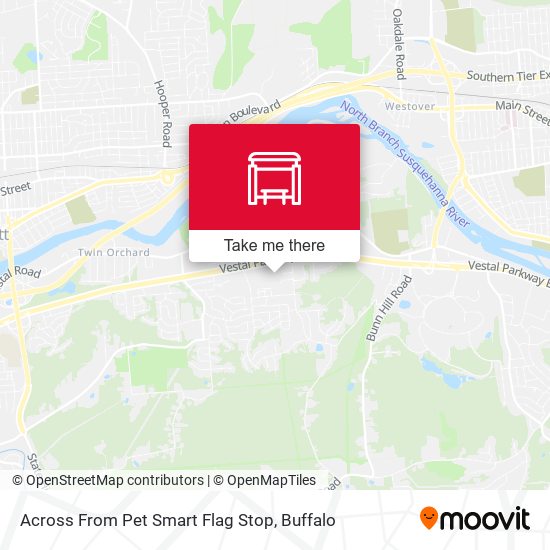 Across From Pet Smart Flag Stop map
