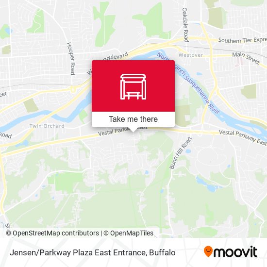 Jensen / Parkway Plaza  East Entrance map
