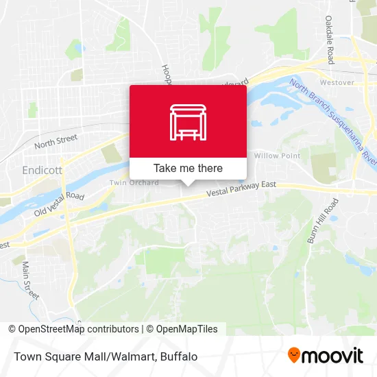 Town Square Mall/Walmart map