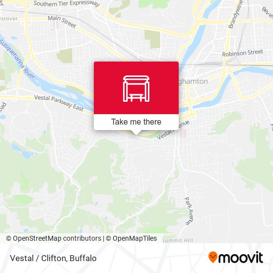 Mapa de Vestal / Clifton