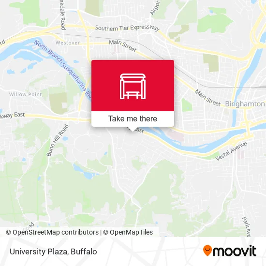 University Plaza map