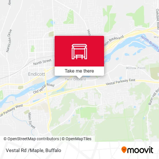 Vestal Rd /Maple map