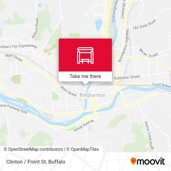 Clinton / Front St map