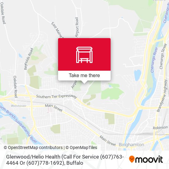 Mapa de Glenwood / Helio Health (Call For Service (607)763-4464 Or (607)778-1692)