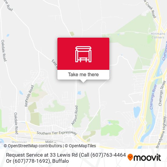 Request Service at 33 Lewis Rd (Call (607)763-4464 Or (607)778-1692) map