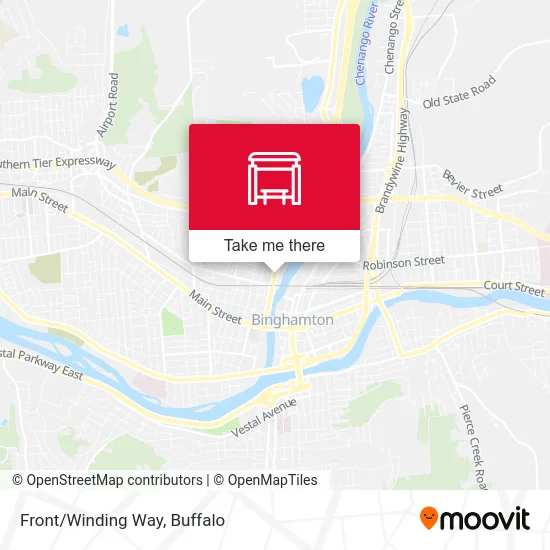 Front/Winding Way map