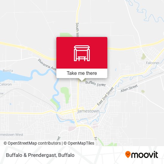 Buffalo & Prendergast map