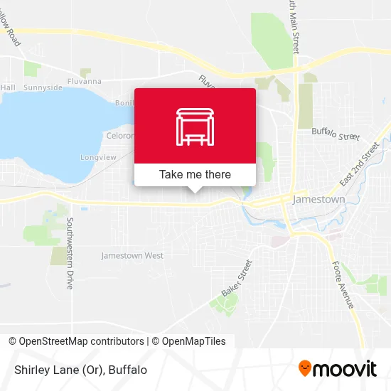 Shirley Lane (Or) map