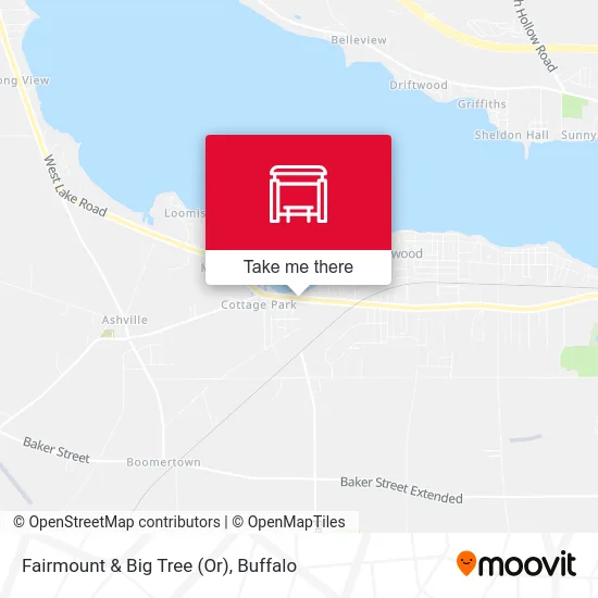 Fairmount & Big Tree (Or) map