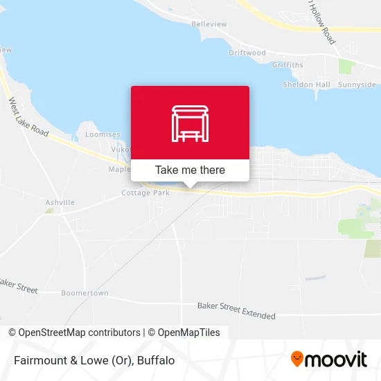 Fairmount & Lowe (Or) map